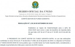 Medida eleva valor do benefício Garantia-Safra 2022/2023