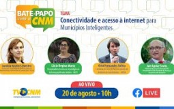 Bate-Papo com a CNM debate conectividade e acesso à internet para Municípios inteligentes