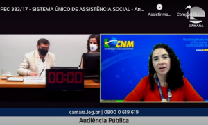 CNM lamenta queda de repasses para Assistência Social em audiência na Câmara