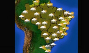 Chuva intensa no Sul do País e temperatura em queda