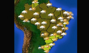 Massa de ar úmido e instável causa chuva em parte do Brasil