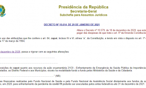 Publicado Decreto que estende prazos e normas ao Fundo Nacional de Assistência para execução dos recursos do enfrentamento da Covid-19