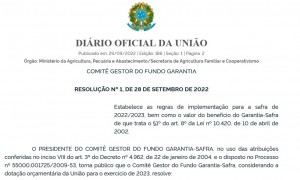 Medida eleva valor do benefício Garantia-Safra 2022/2023