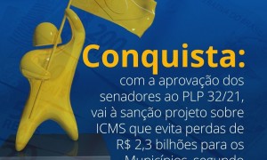 Conquista: vai à sanção projeto sobre ICMS que evita perdas de R$ 2,3 bilhões para os Municípios