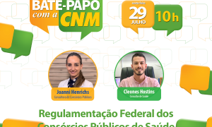 Regulamentação federal dos Consórcios Públicos de Saúde é tema do Bate-papo com a CNM