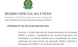 CNM faz alerta aos gestores sobre portaria que autoriza repasse para a educação infantil