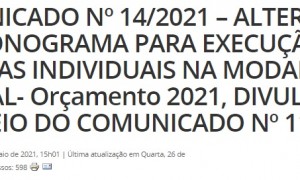 Ministério da Economia divulga alteração no cronograma para execução das emendas individuais na modalidade especial