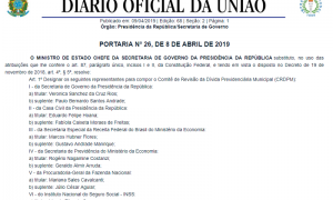 CONQUISTA: Comitê da Dívida Previdenciária é criado com representantes dos Municípios