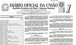 Quatro leis sancionadas foram publicadas no DOU desta sexta-feira, 11