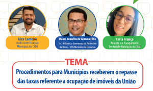 Amanhã, às 10h, Bate-Papo especial sobre o procedimento para receber recursos de imóveis da União