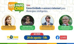 Bate-Papo com a CNM debate conectividade e acesso à internet para Municípios inteligentes