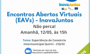 InovaJuntos: terceiro encontro virtual contará a experiência do Consórcio Intermunicipal Quiriri