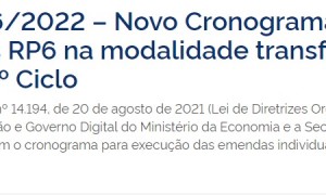 Ministério libera novo cronograma para execução de Emendas Individuais